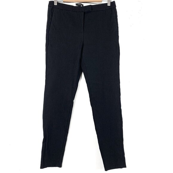 J Crew Size 6 Jeggings Skinny Stretch Pants Black Hemmed? Womens Workwear Basics - Picture 1 of 6